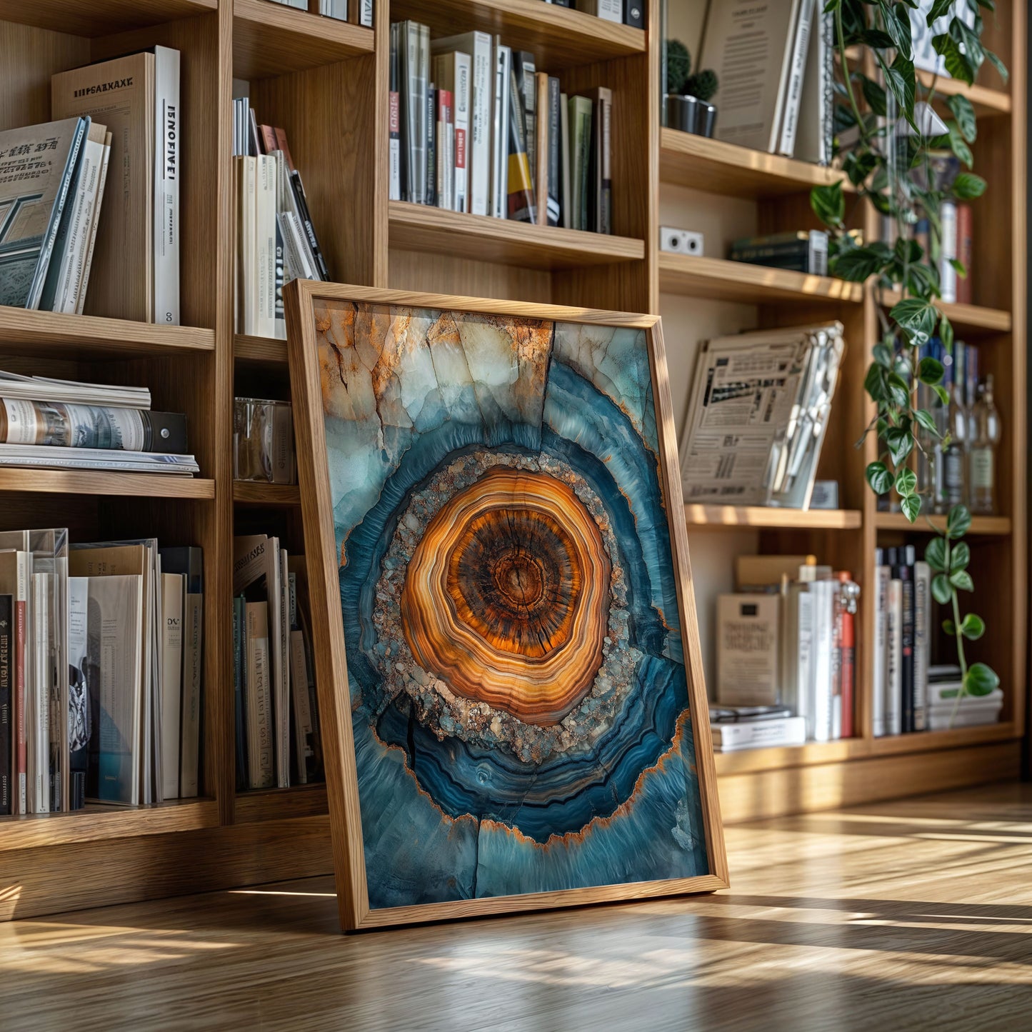 Oceanic Harmony - Geode Art